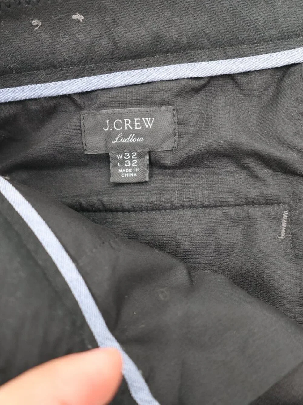J Crew Dress Pants Mens 32 L32 Ludlow Herringbone Tweed Wool Blend Flat Front